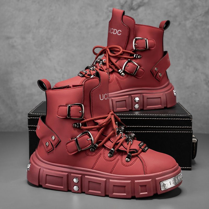 Men Shoes Branded - Original Brand Boots for Man Punk