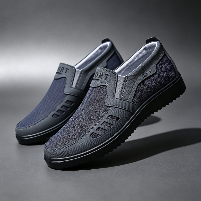 Men Shoes Loafers - Men Slip‑On Canvas Loafers Breathable Comfort
