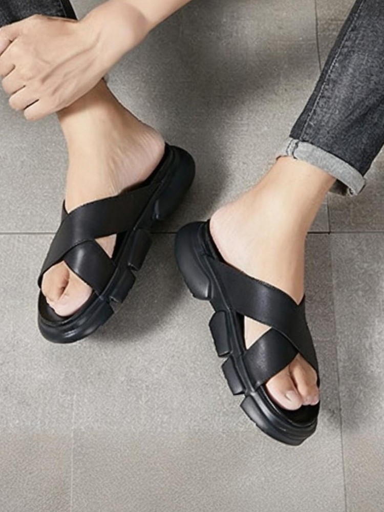 Trendy Male Cowhide Platform H - Men Shoes Size Chart review and price