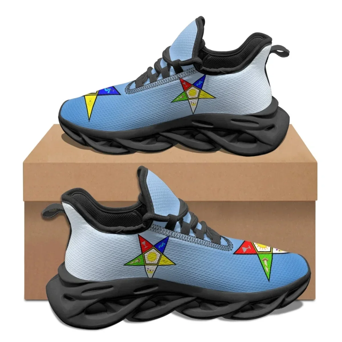 Sky Blue Pentagram OES Pattern - Men'S Shoes For Tennis review and price