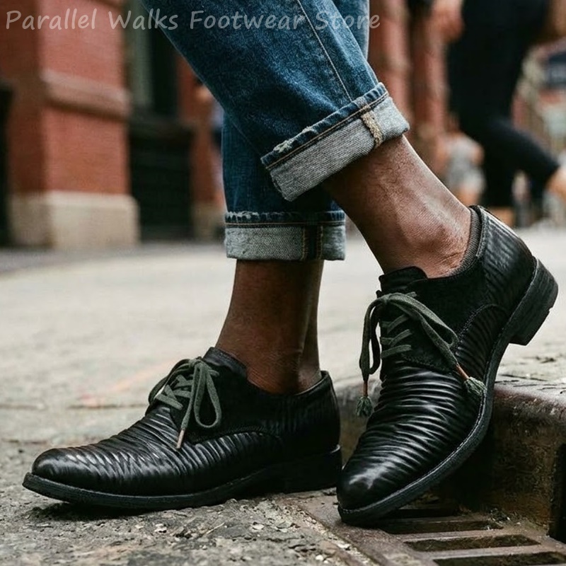 Mens Pleated Leather Derby Sho - Men'S Shoes Smart review and price
