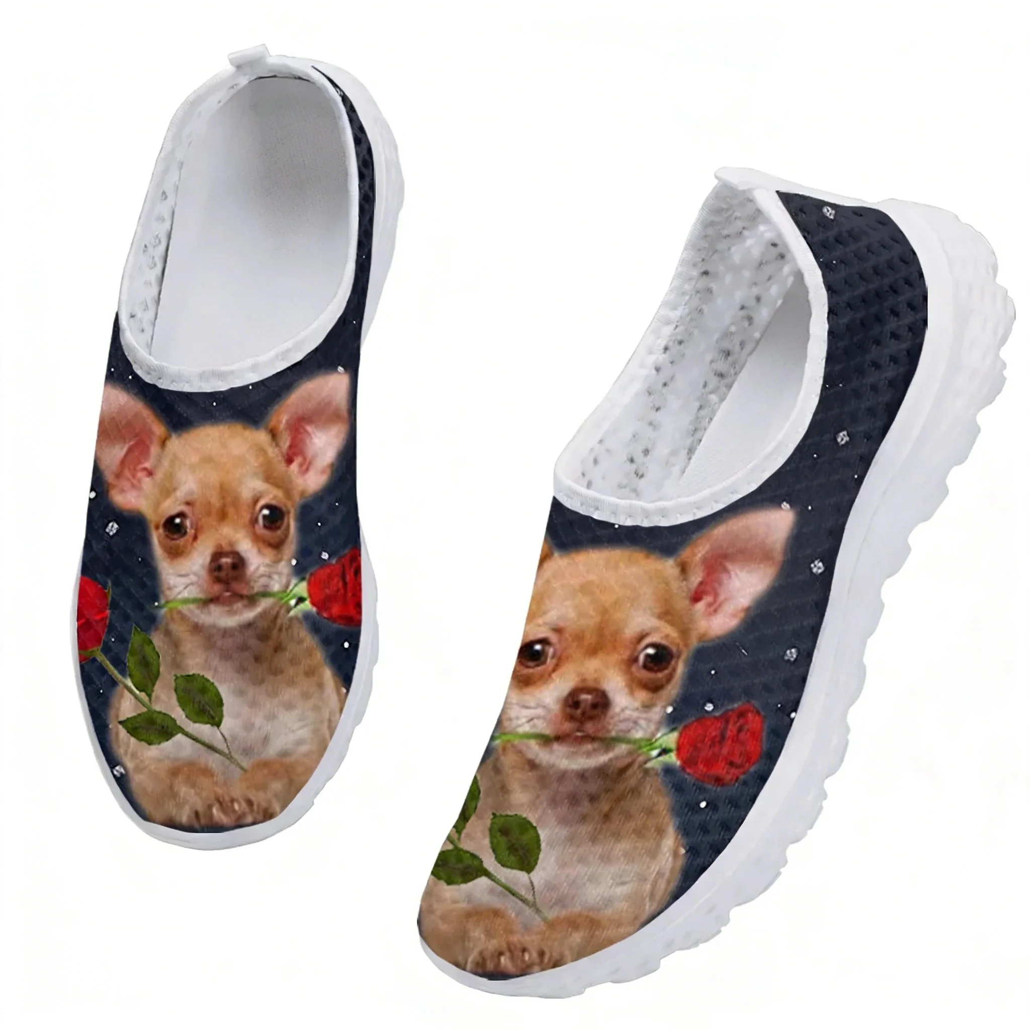 Chihuahua Rose Flower Design M - Men'S Shoes For Tennis review and price
