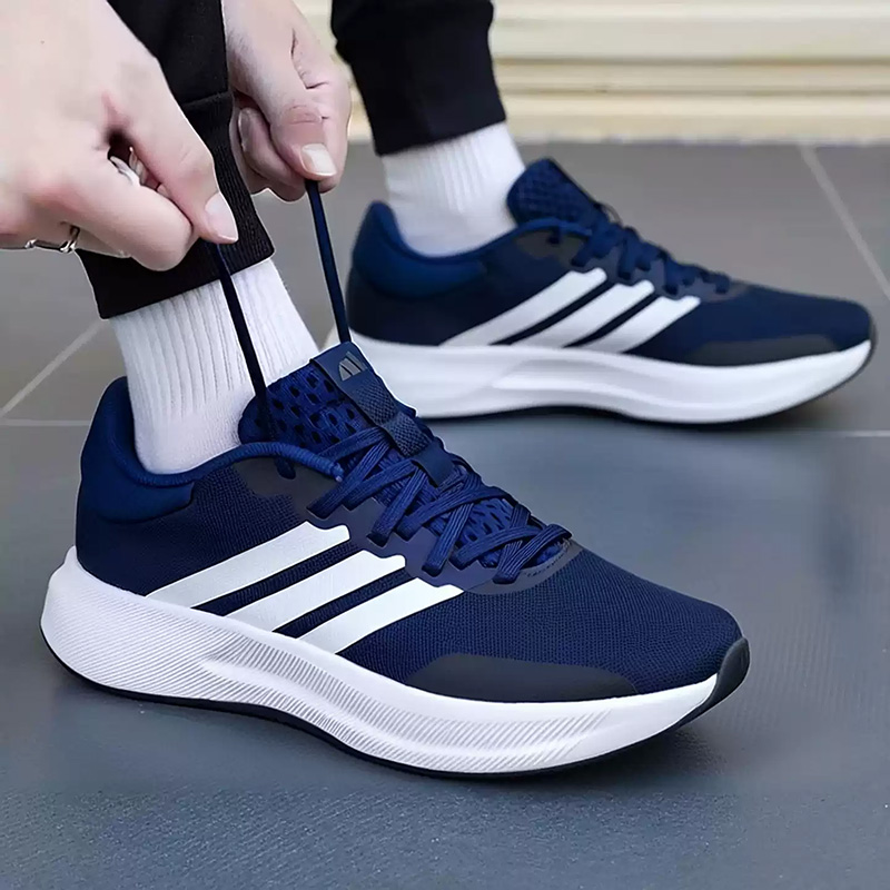 Adidas Navy Blue Three Stripes - Men Shoes Jd review and price