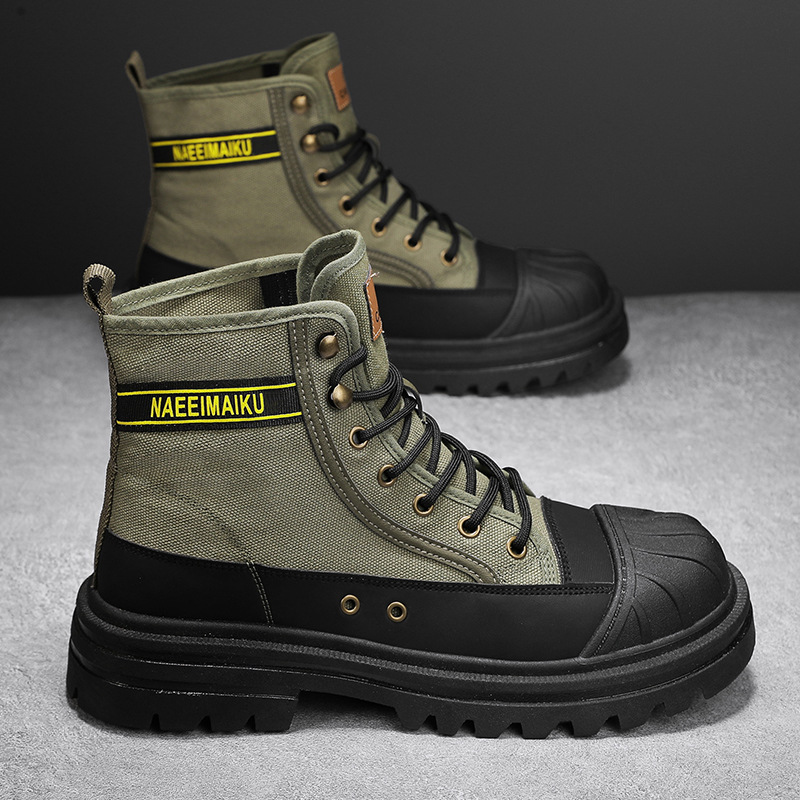 Mens Canvas Boots Fashion High - Men'S Shoes Dockers review and price