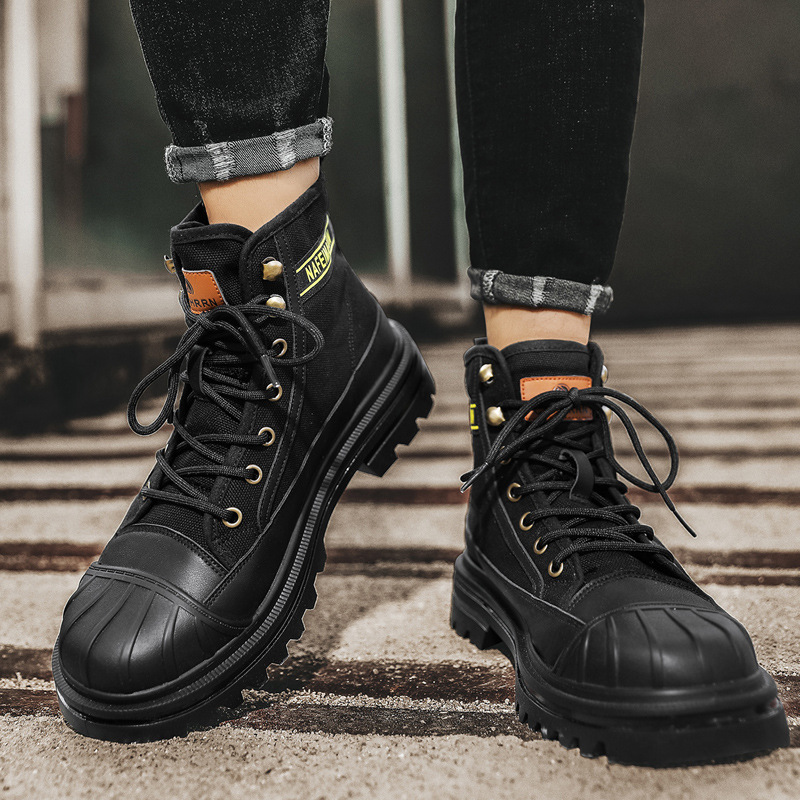 Mens Canvas Boots Fashion High - Men'S Shoes Dockers review and price