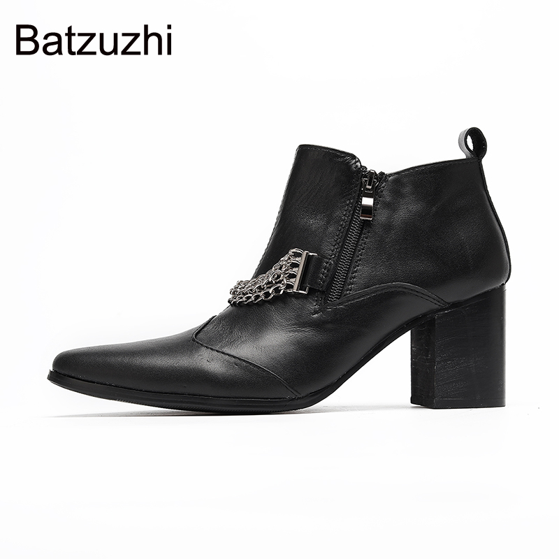 Batzuzhi 7cm High Heels Pointe - Shoes Heels Men review and price