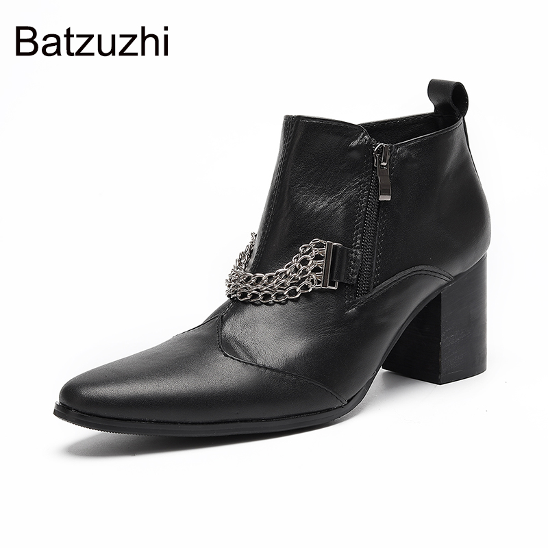Batzuzhi 7cm High Heels Pointe - Shoes Heels Men review and price