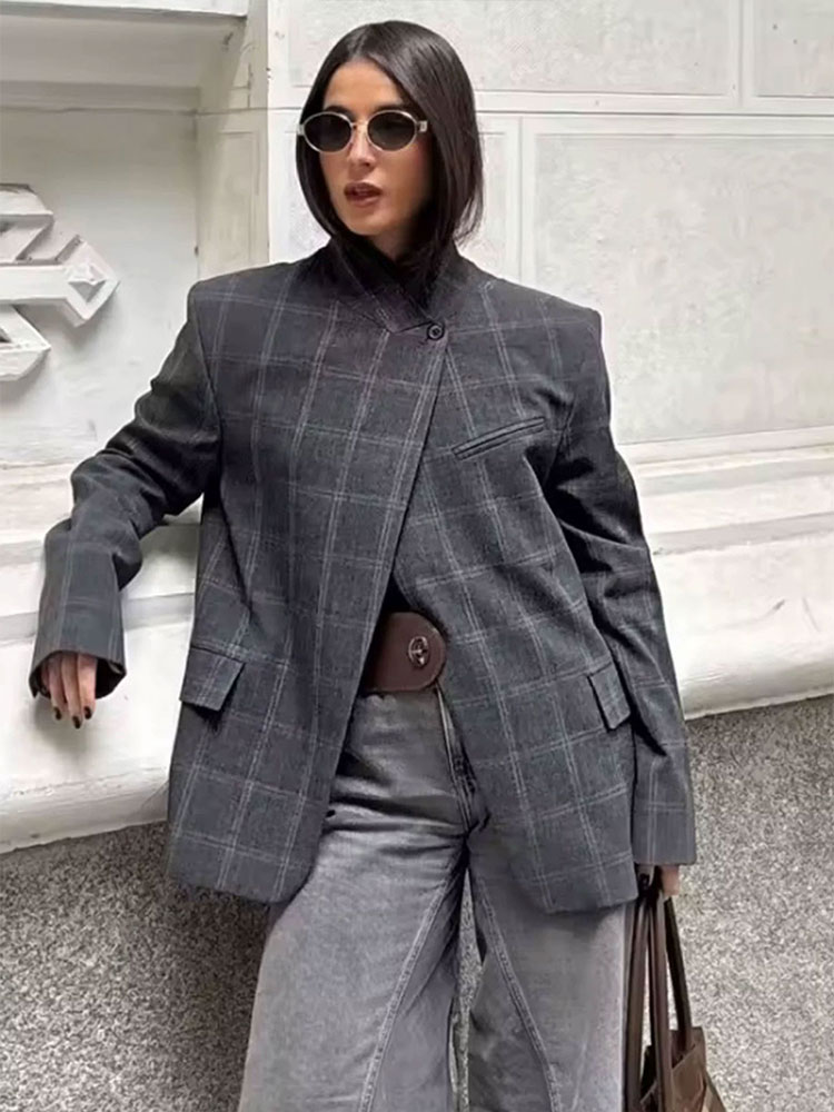 HH Women Fashion Plaid Blazer  - Men Shoes Jd review and price