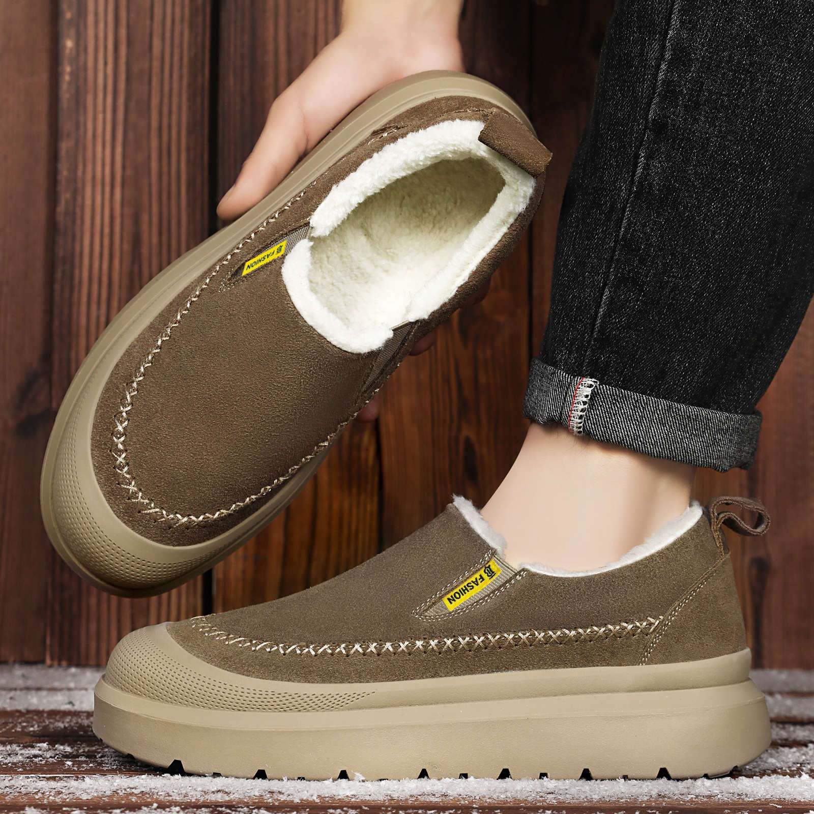 Winter Men's Ankle Boots Thick - Men'S Shoes To Increase Height review and price