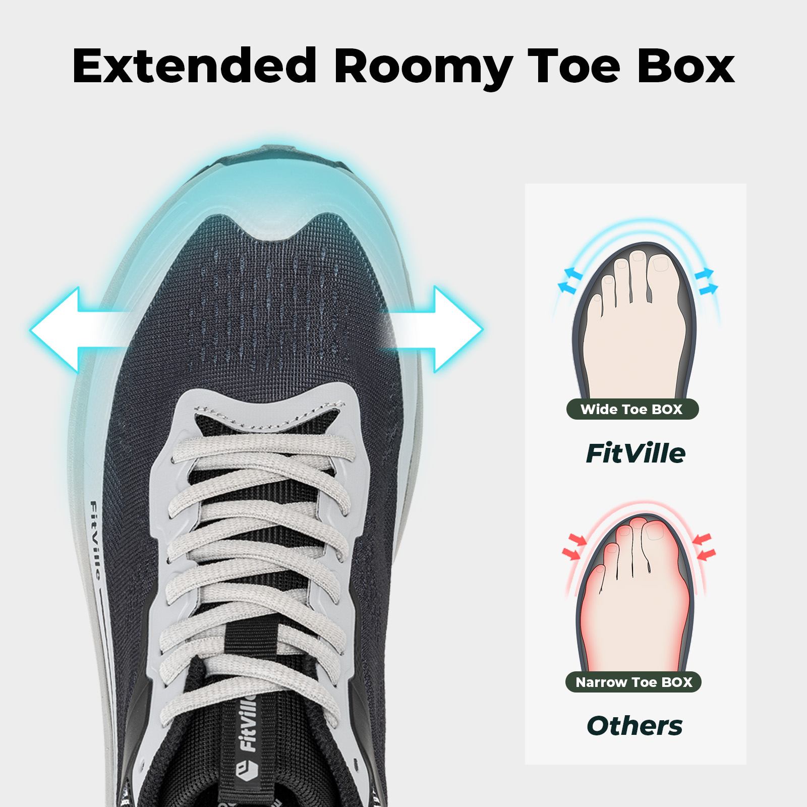 FitVille Wide Sports Shoes Wea - Men Shoes Size Chart review and price