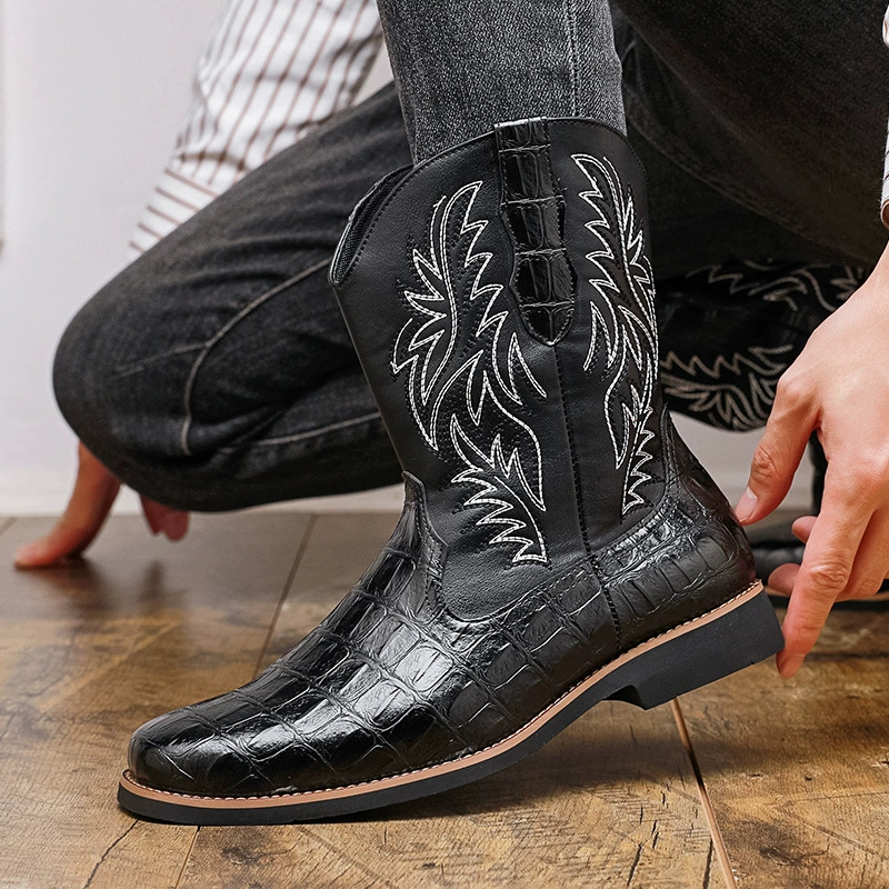 Men's Croc-Embossed Western Co - Men'S Shoes Crocs review and price