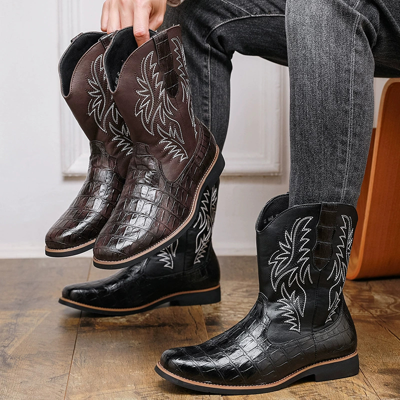Men's Croc-Embossed Western Co - Men'S Shoes Crocs review and price