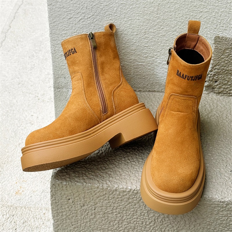 Winter Europe America Retro Th - Men'S Shoes Height Increase review and price