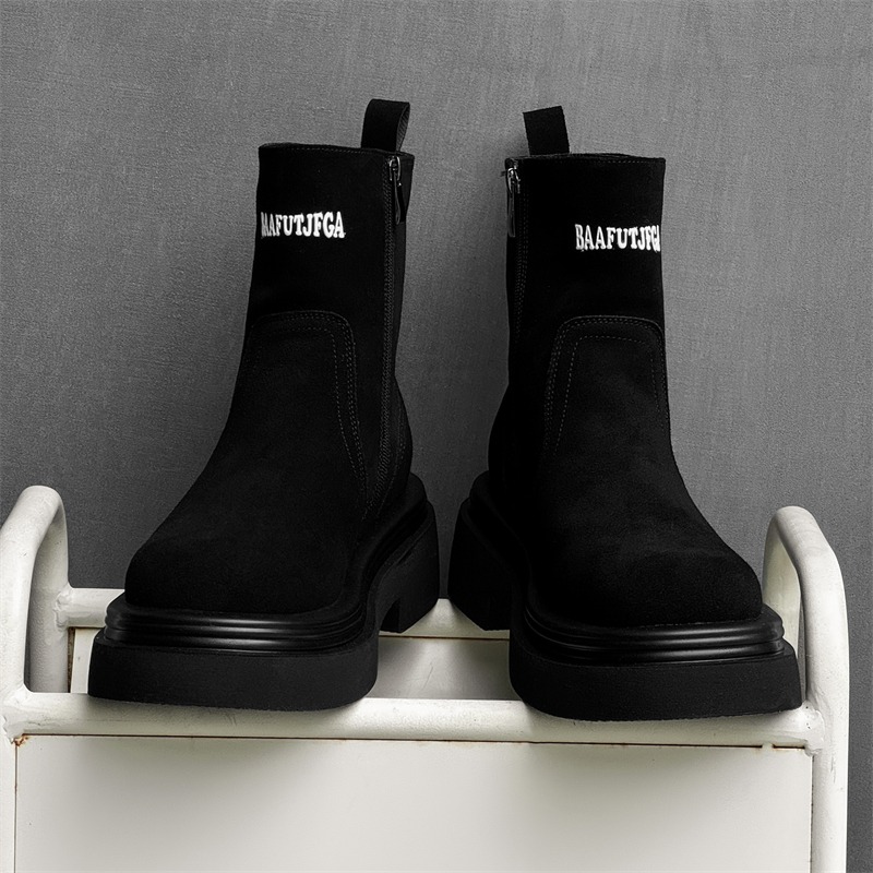 Winter Europe America Retro Th - Men'S Shoes Height Increase review and price