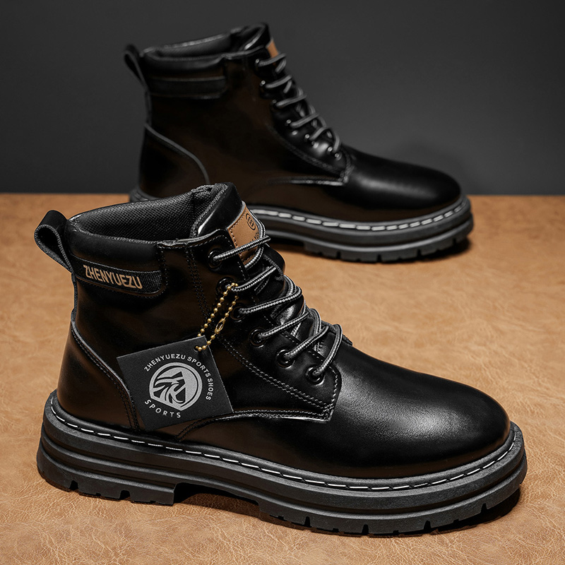 Autumn and Winter Retro Short  - Men'S Shoes Height Increase review and price