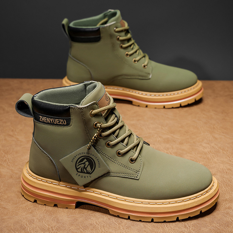Autumn and Winter Retro Short  - Men'S Shoes Height Increase review and price
