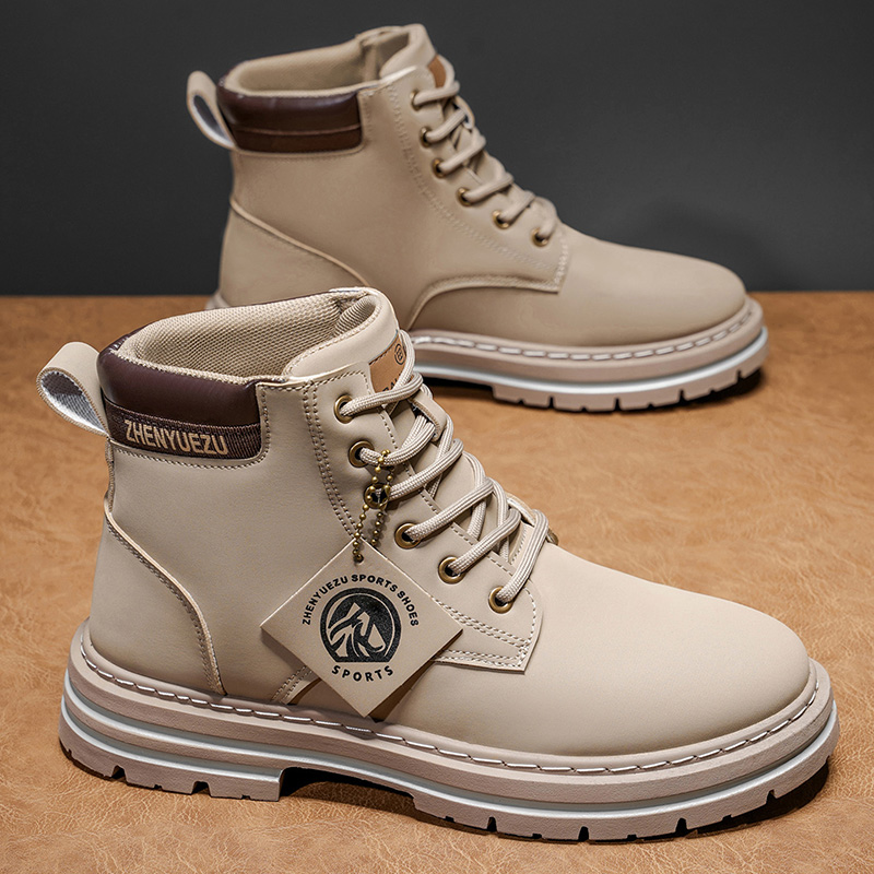 Autumn and Winter Retro Short  - Men'S Shoes Height Increase review and price